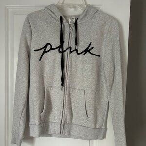 PINK Ivy Fleece Campus Full-Zip Hoodie